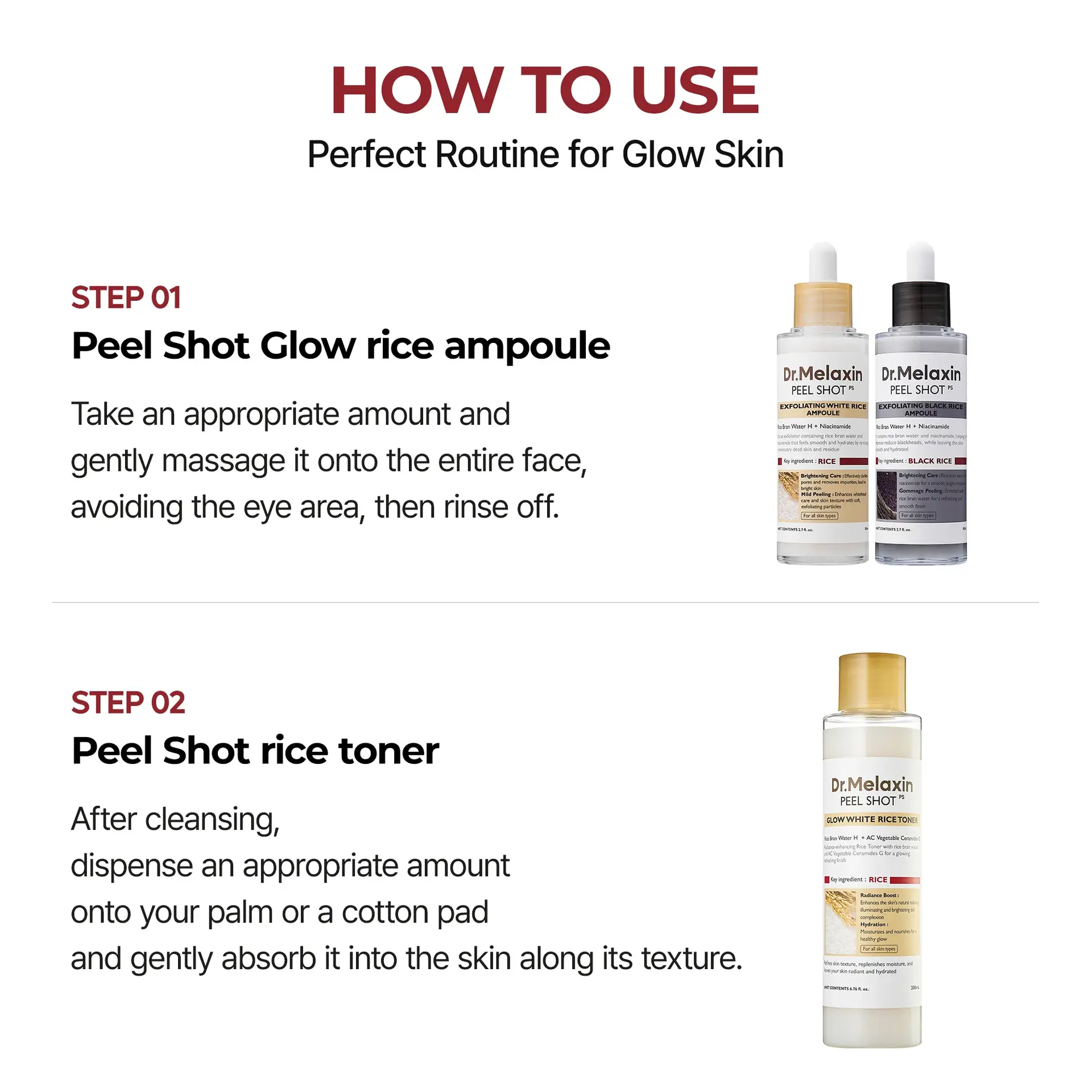 Dr Melaxin Peel Shot Glow Rice Toner 200 ml - view 9