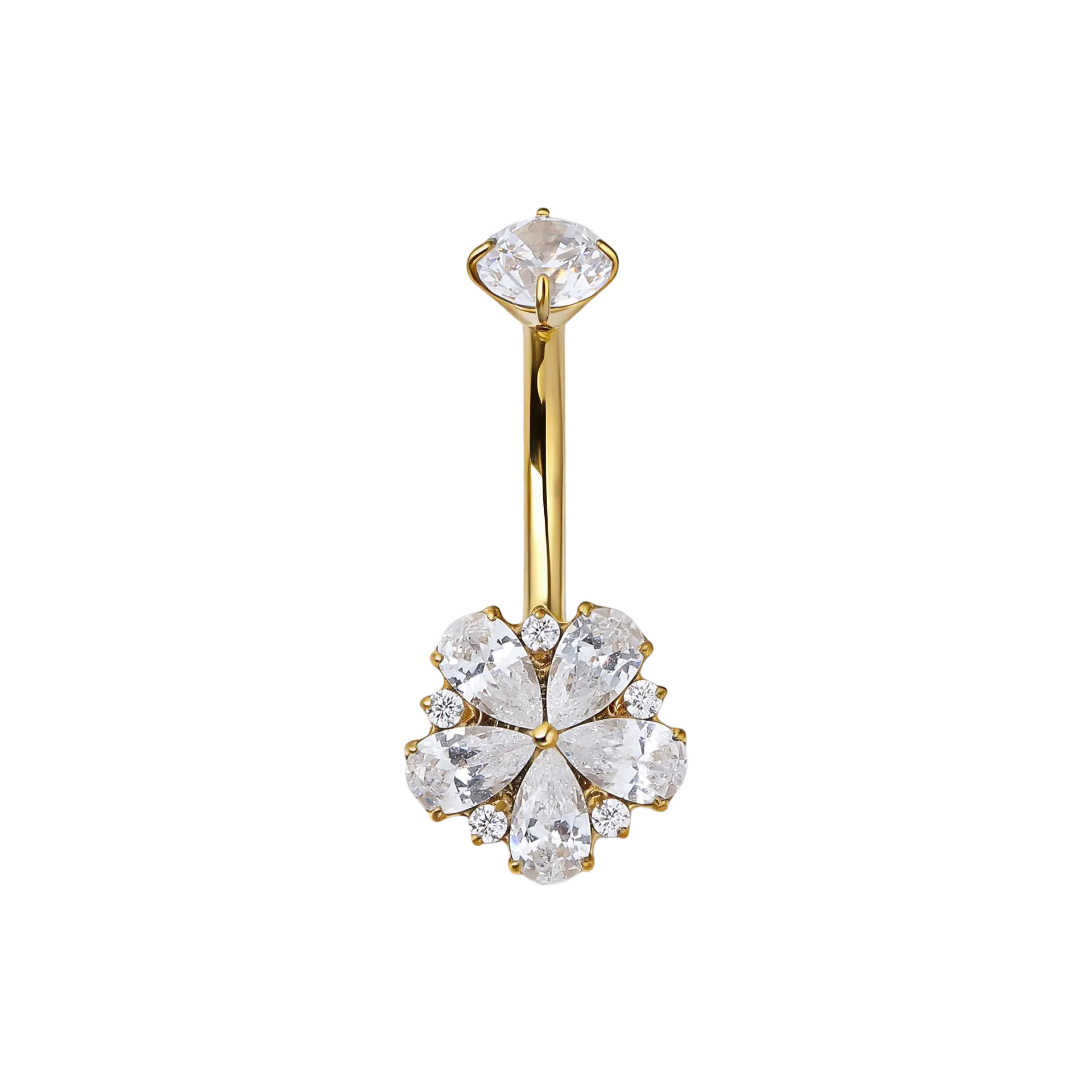 Navarro Titanium Belly Ring Gold NPL G001 - view 2