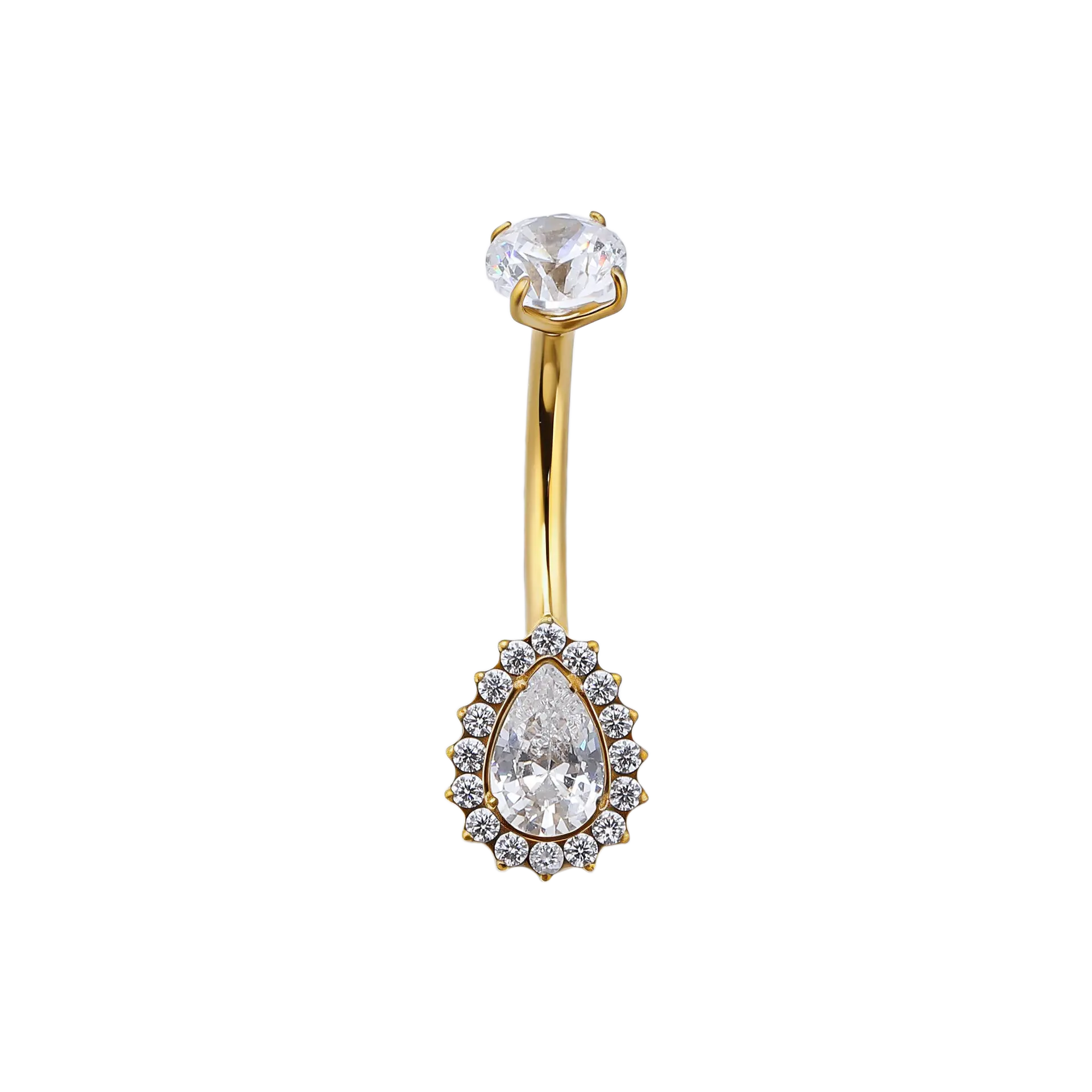 Navarro Titanium Belly Ring Gold NPL G003 - view 2
