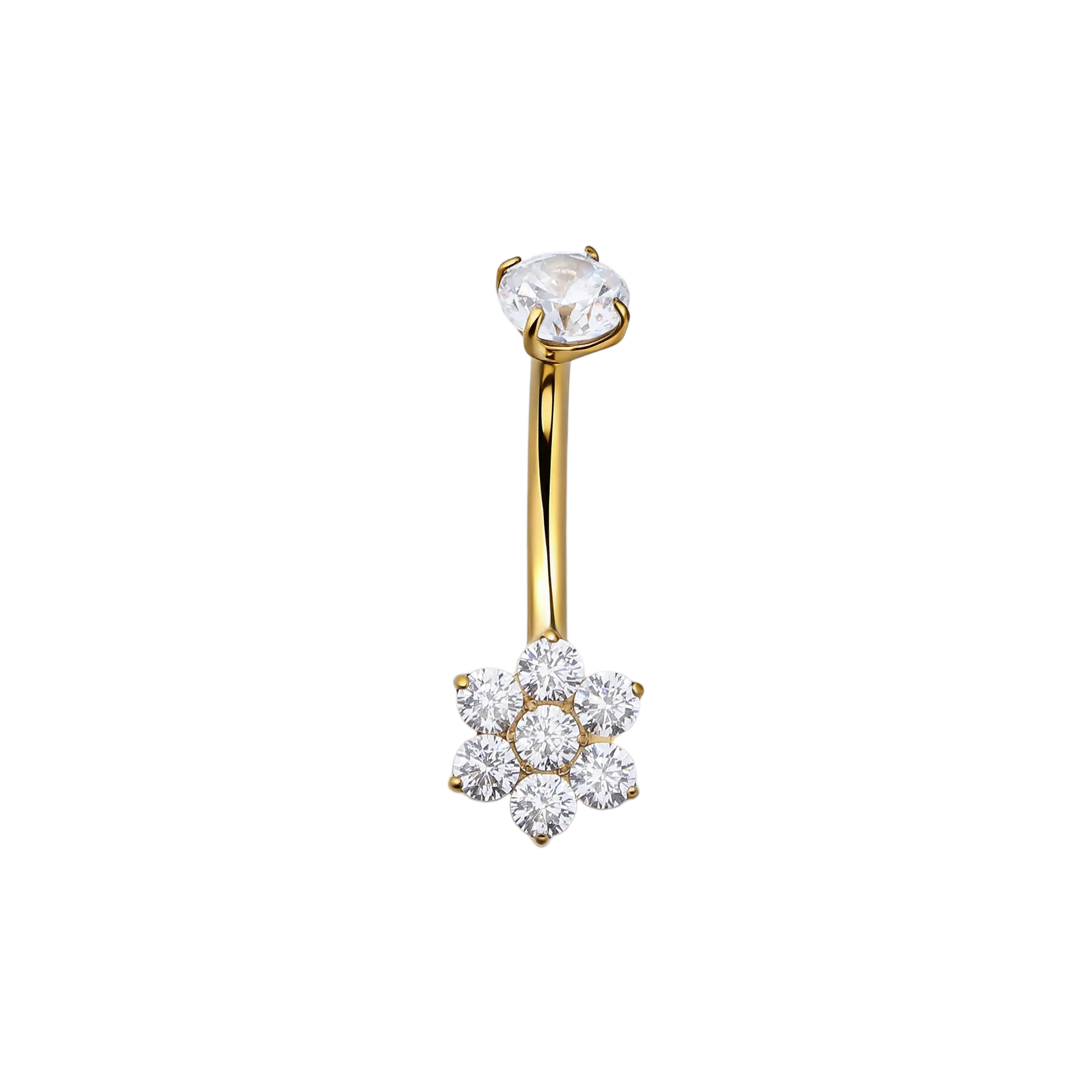 Navarro Titanium Belly Ring Gold NPL G012 - view 2