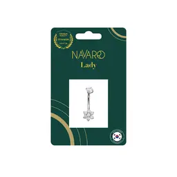Navarro Titanium Belly Ring Silver NPL S012