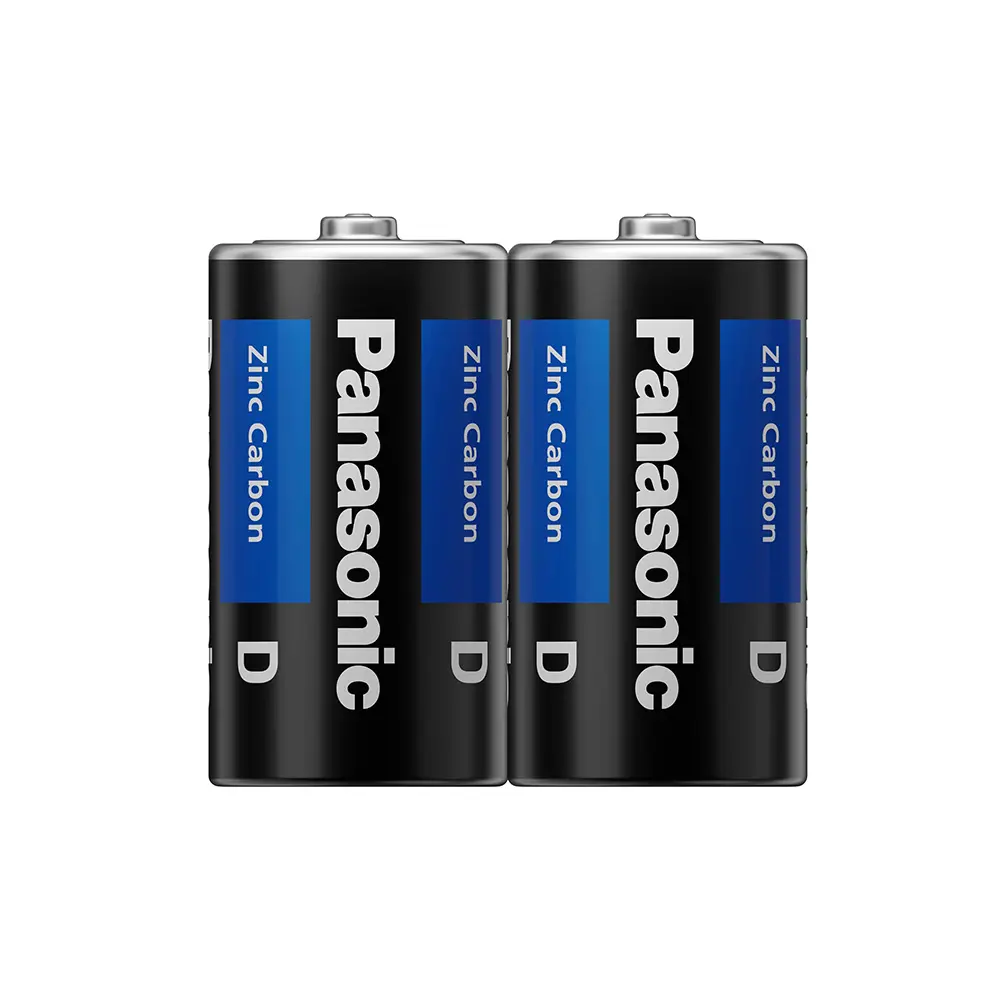 Panasonic Zinc Carbon Battery wrap D 2-Pcs  - view 1