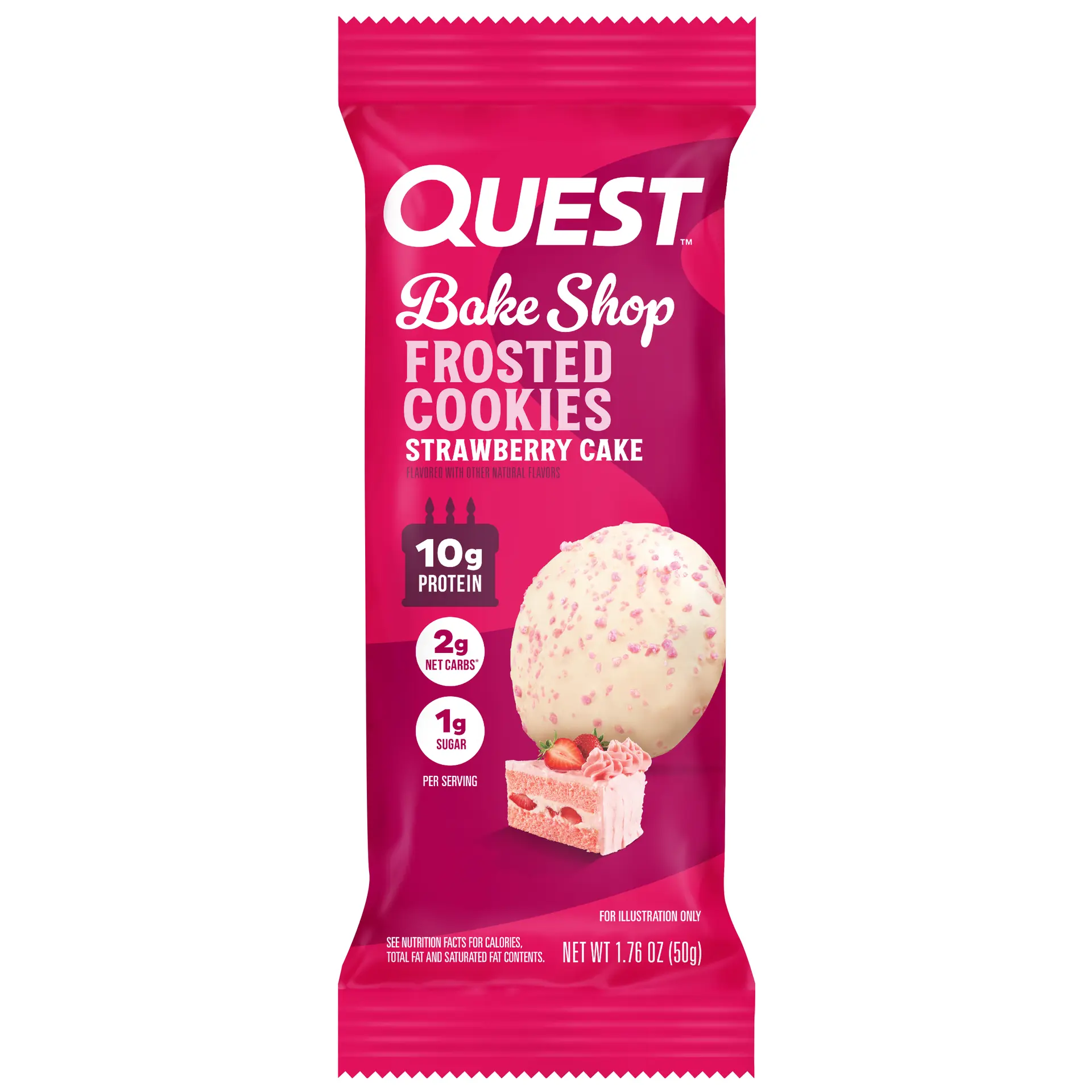 Quest Protein Frosted Cookie Strawberry Cake Twin Pack 50gm - view 1