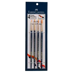 Faber Castell Synthetic Hair set of 4 Round Brushes