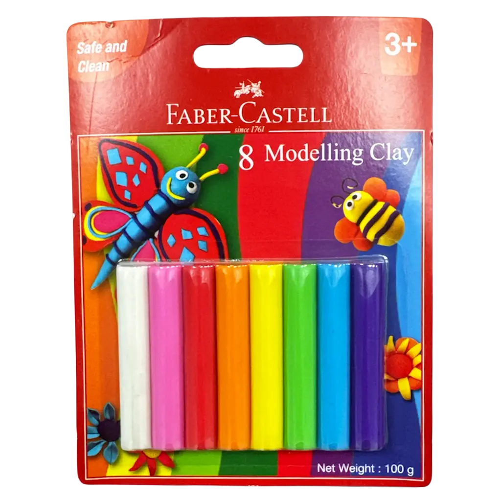 Faber Castell Modeling Clay 8 pcs 100 gm - view 1