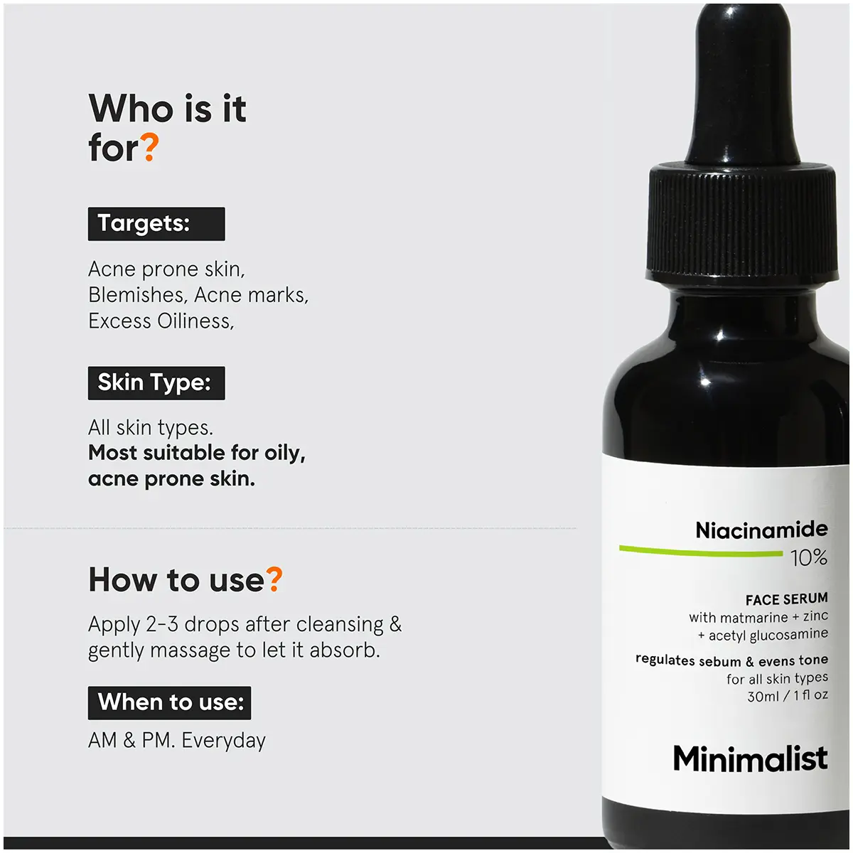 Minimalist Niacinamide 10% Face Serum 30ml - view 5