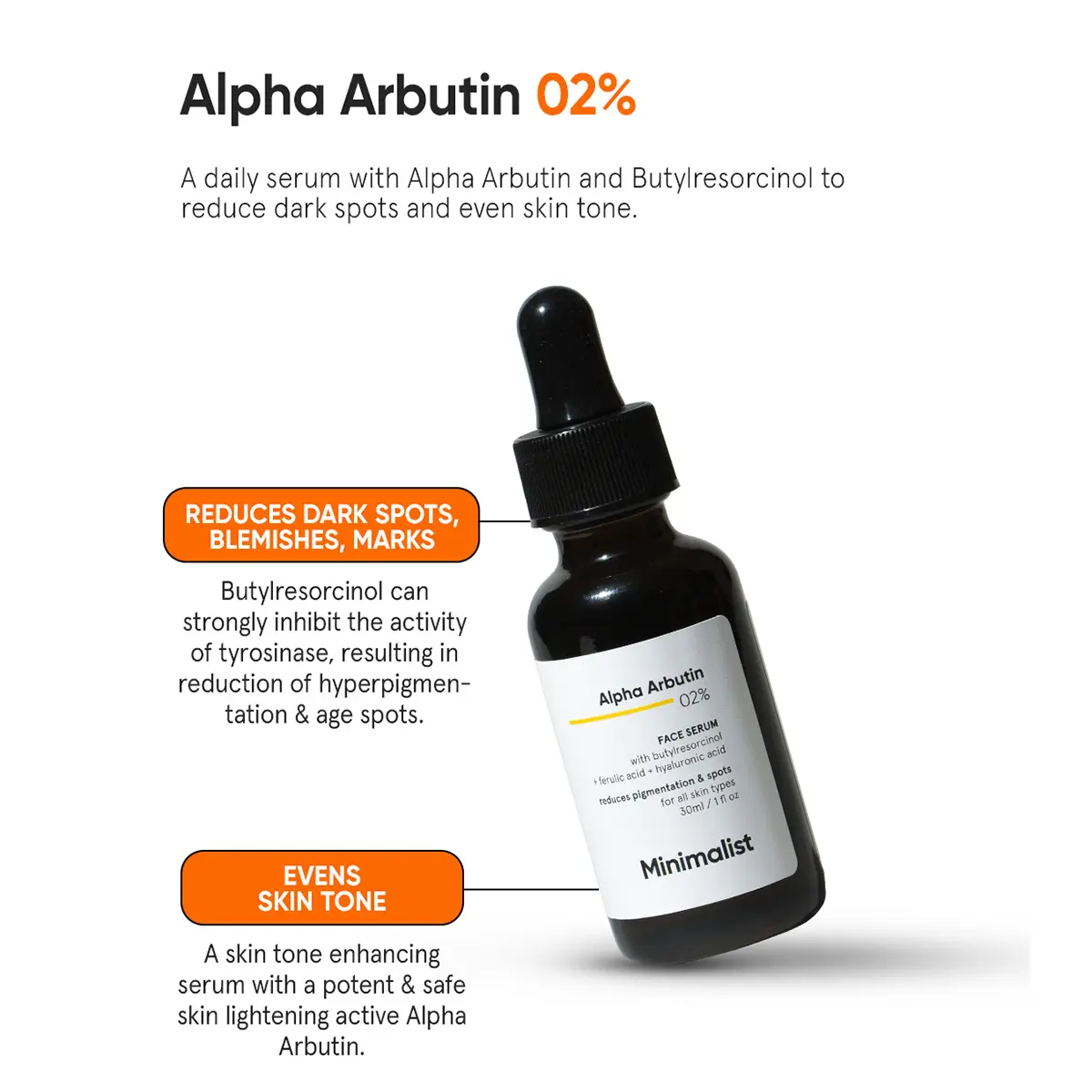 Minimalist Alpha Arbutin 02% Face Serum 30ml - view 2