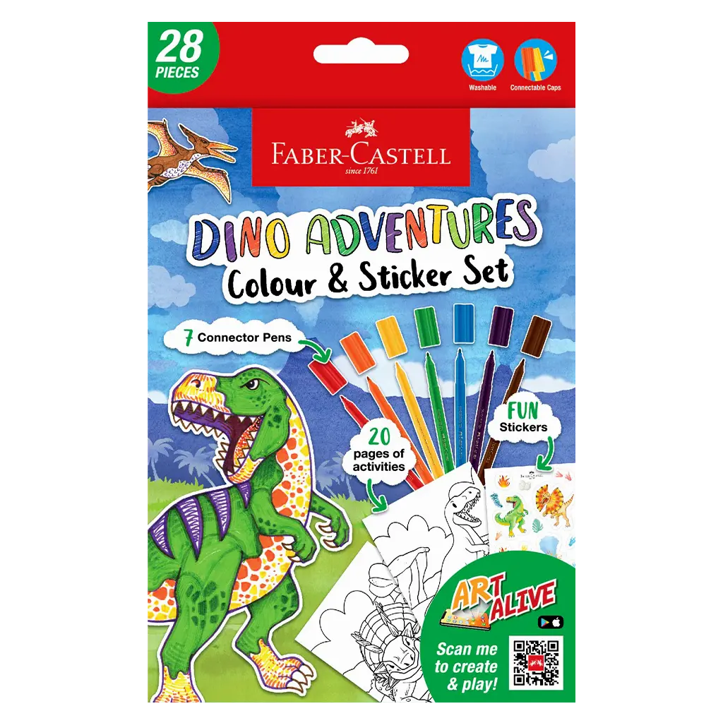 Faber Castell Colouring Book Dino A5 - view 1