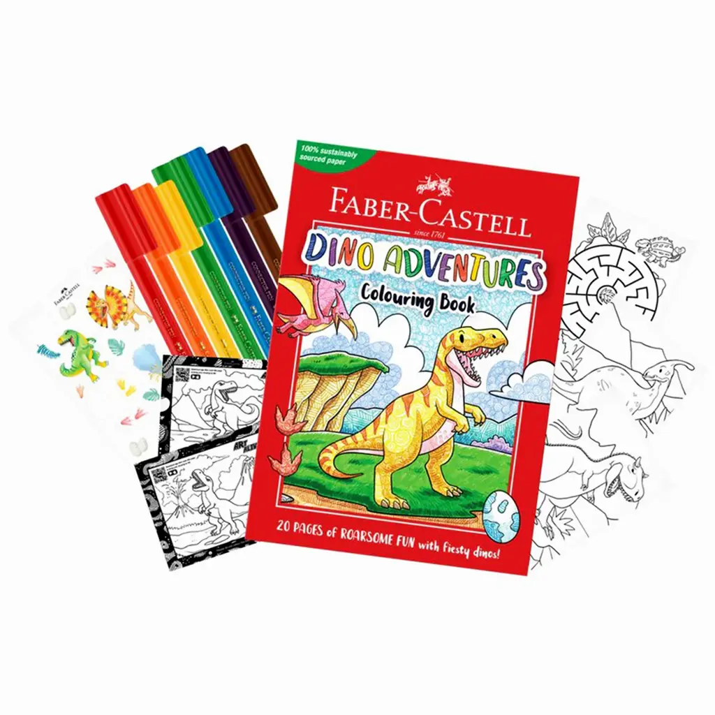 Faber Castell Colouring Book Dino A5 - view 3