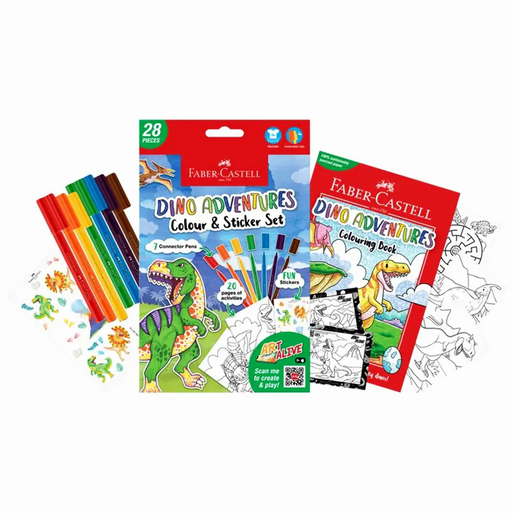 Faber Castell Colouring Book Dino A5 - view 4