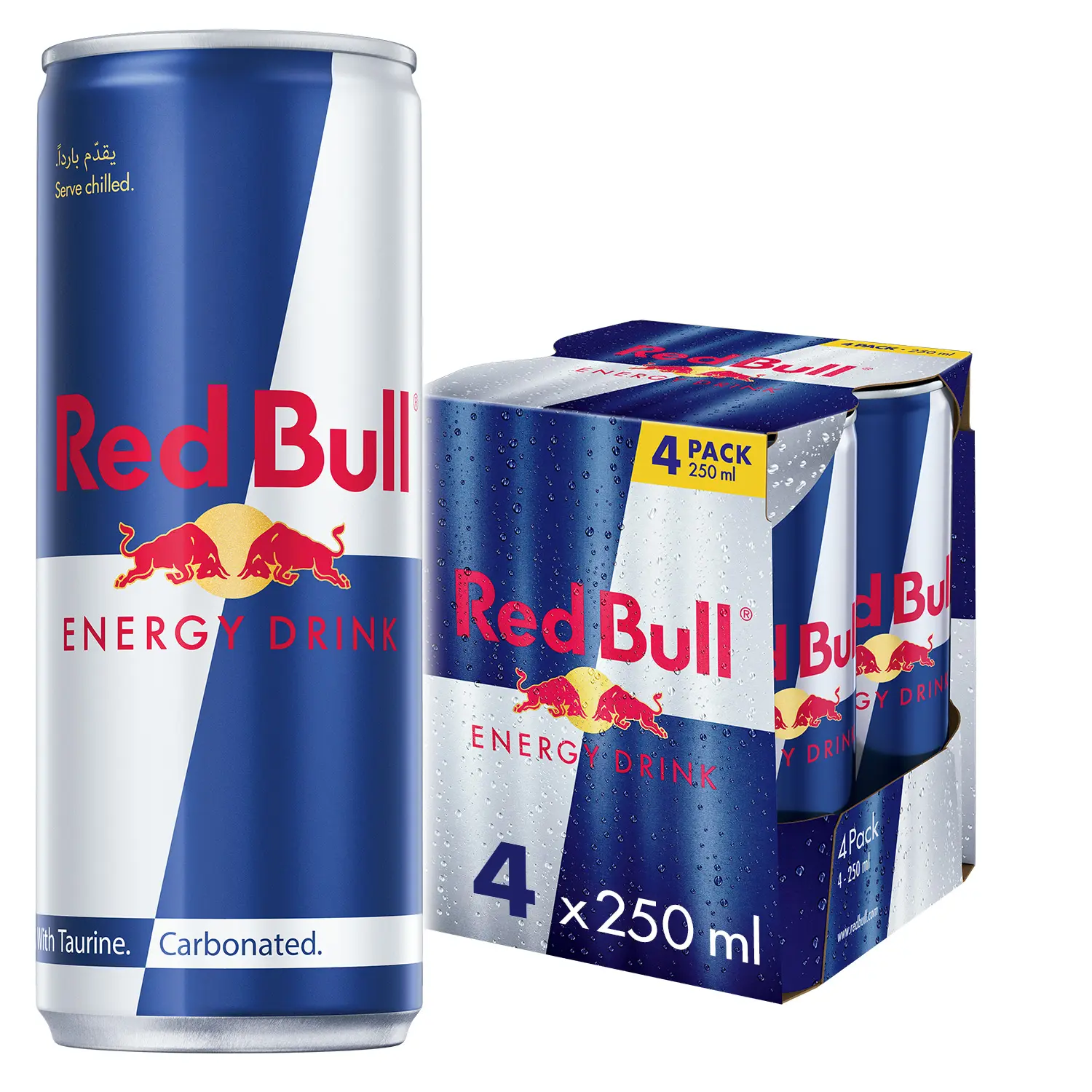 Red Bull Energy Drink 4 pcs 250 ml - view 1