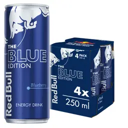 Red Bull Energy Drink Blue Edition 4 pcs 250 ml