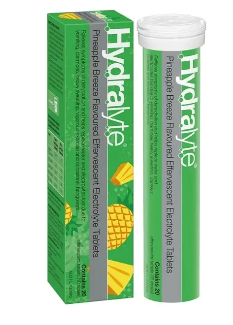 Hydralyte Pineapple Breeze Flavoured Effervescent Electrolyte 20 Tablets - view 6