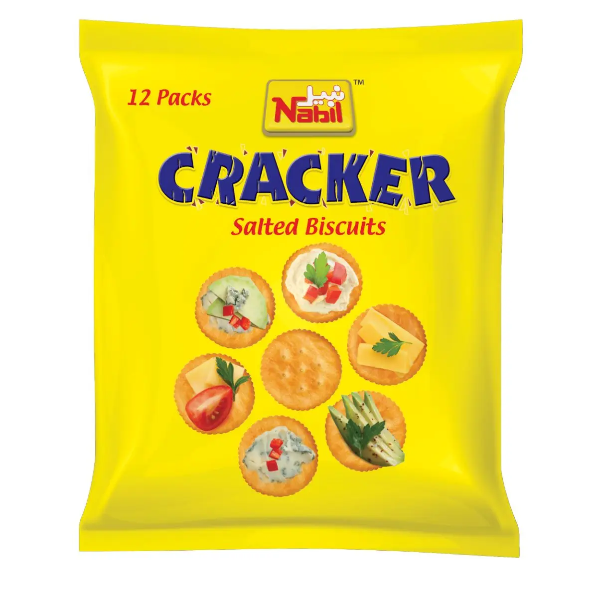 Nabil Cracker Salted Biscuits 12 Pcs 30 gm - view 1