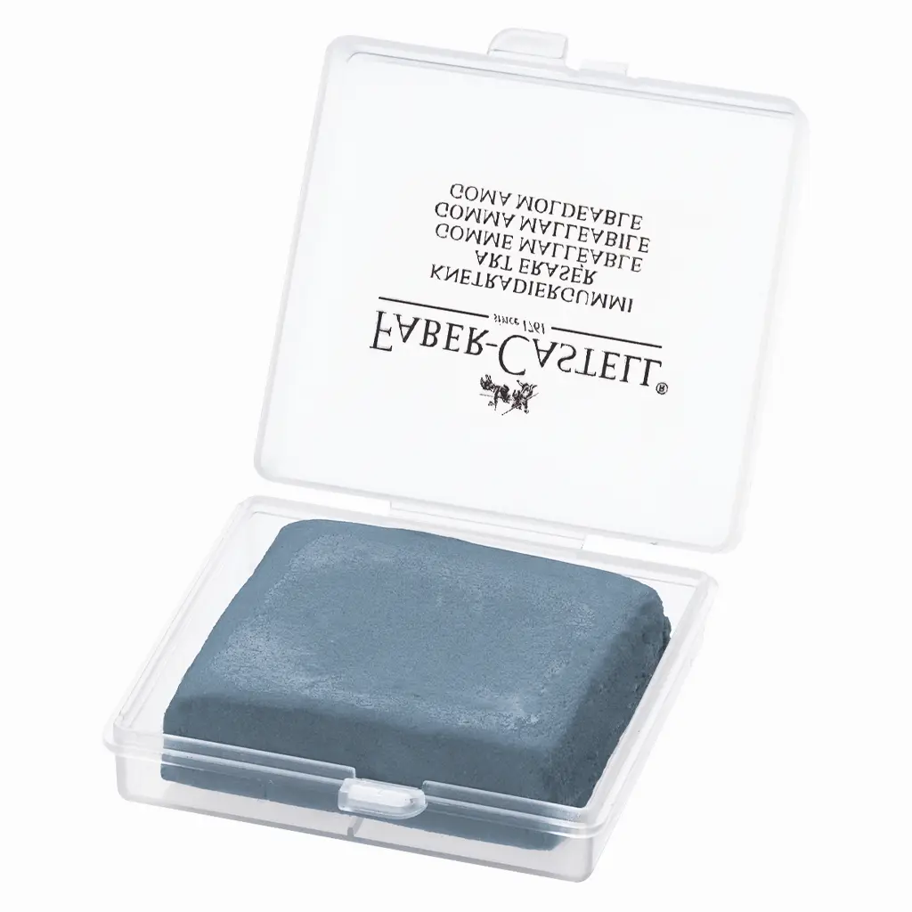 Faber Castell Kneadable Eraser Grey w with Plastic box - view 2