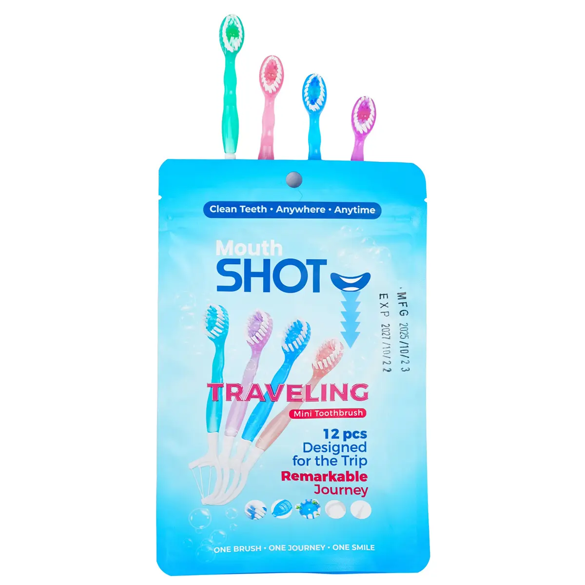 Shot Mini Tooth Brushs Pack 12 Pcs - view 2