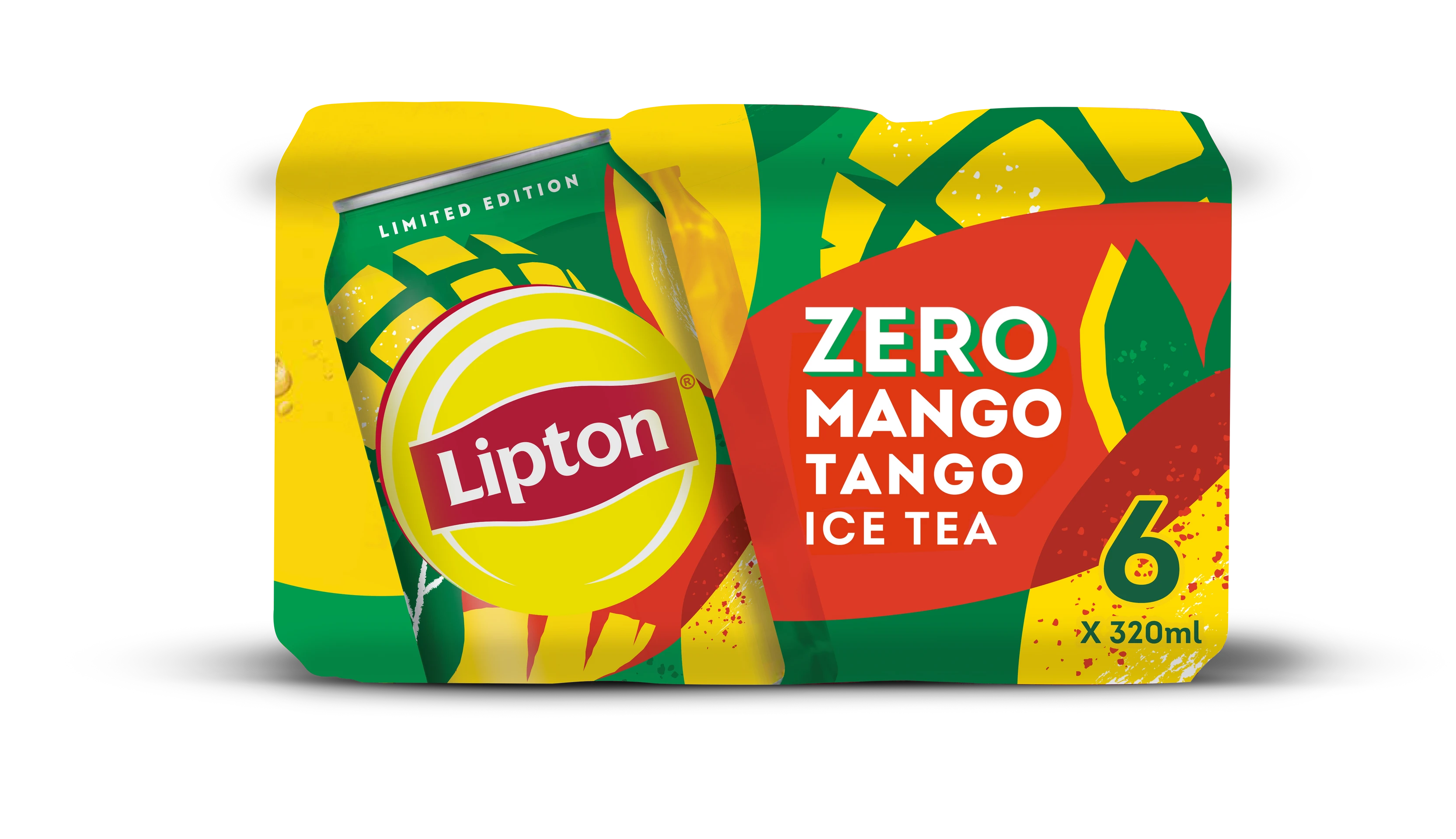 Lipton Ice Tea Mango Tango zero Can 6 pcs 320 ml