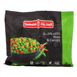 السنبلة بازلاء وجزر مجمدة 400 جم